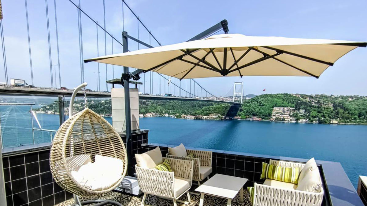 Yandan Direkli Şemsiye İstanbul